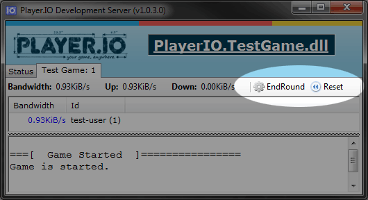 Development server console.write example